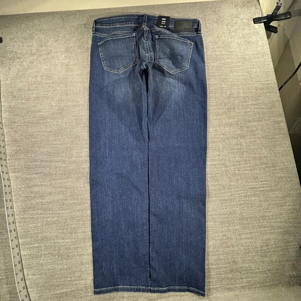 Mavi Jake Slim Leg Jeans Mens 36x32 Dark Brushed Miami Blue NWT M0042283730
